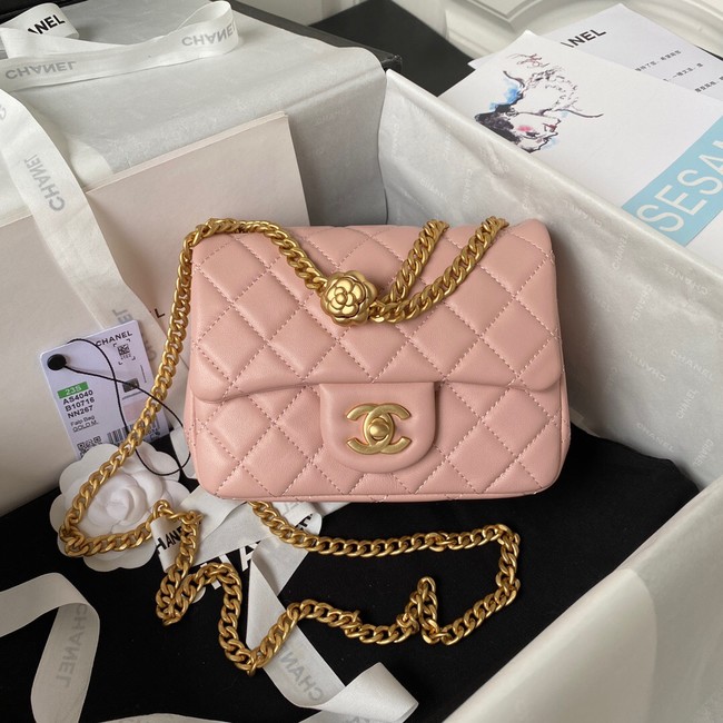 Chanel MINI FLAP BAG AS4040 pink