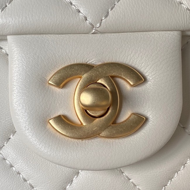 Chanel MINI FLAP BAG AS4040 white