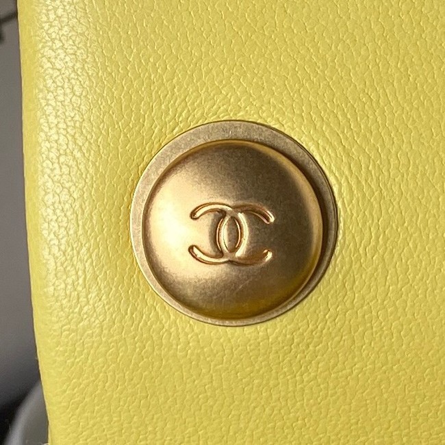 Chanel MINI FLAP BAG AS4040 yellow