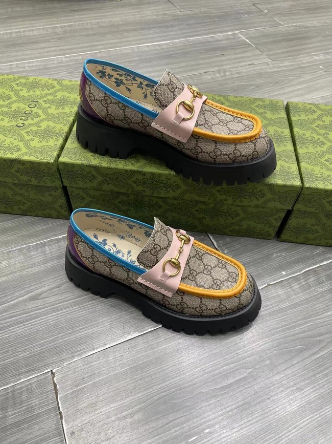 Gucci Womens GG lug sole loafer 93262-2