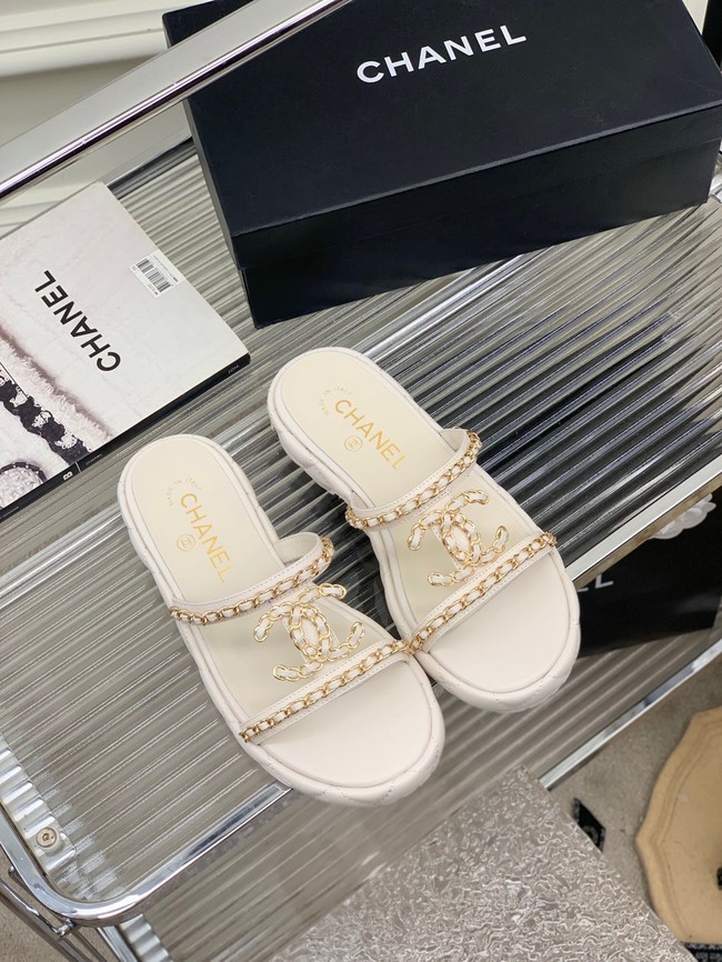 Chanel slippers heel height 3CM 93322-1