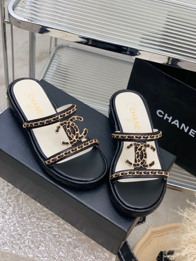 Chanel slippers heel height 3CM 93322-2