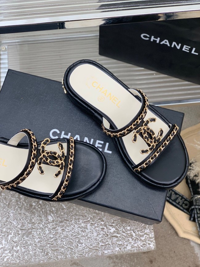 Chanel slippers heel height 3CM 93322-2
