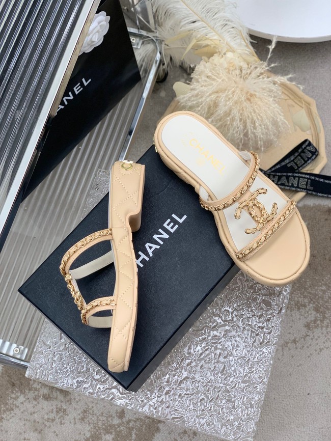 Chanel slippers heel height 3CM 93322-3