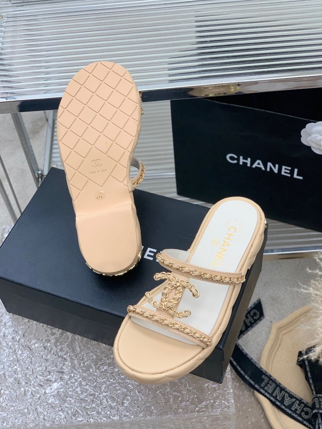Chanel slippers heel height 3CM 93322-3