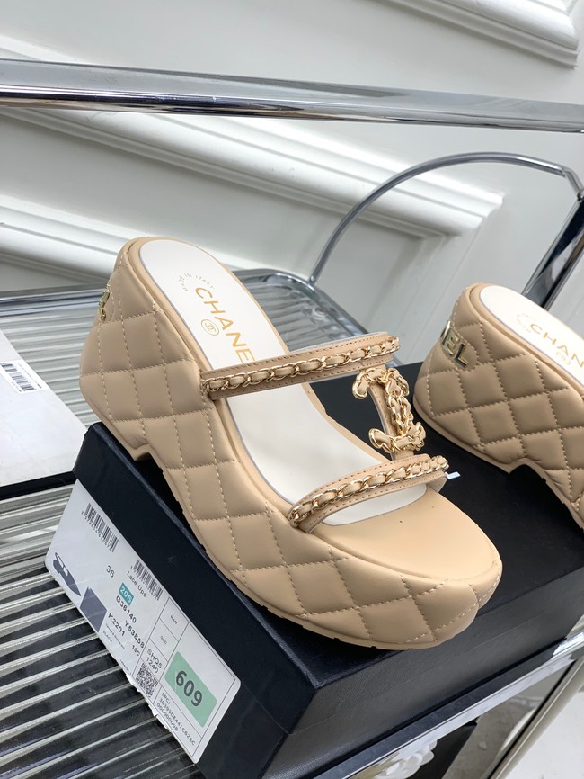 Chanel slippers heel height 7.5CM 93323-1