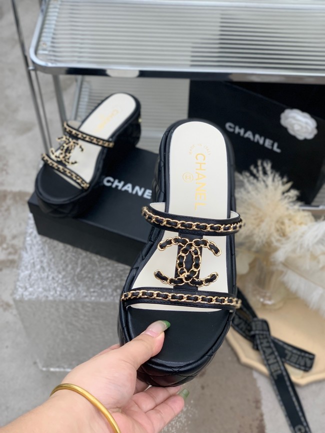 Chanel slippers heel height 7.5CM 93323-3