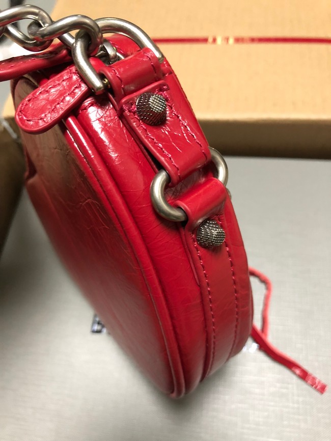 Balenciaga WOMENS LE CAGOLE HEART MINI BAG 27811 red