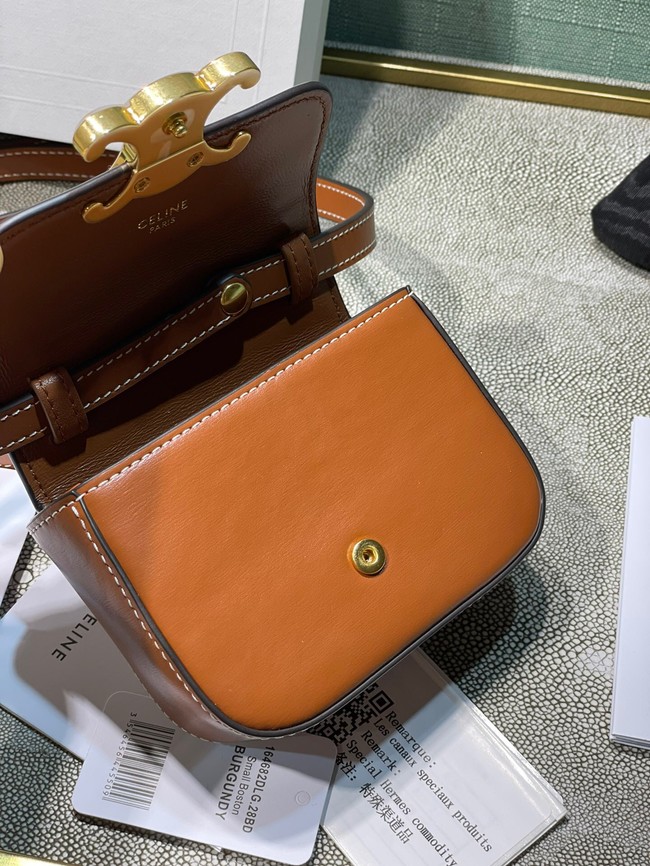 Celine MINI TRIOMPHE IN CALFSKIN 10I512 tan