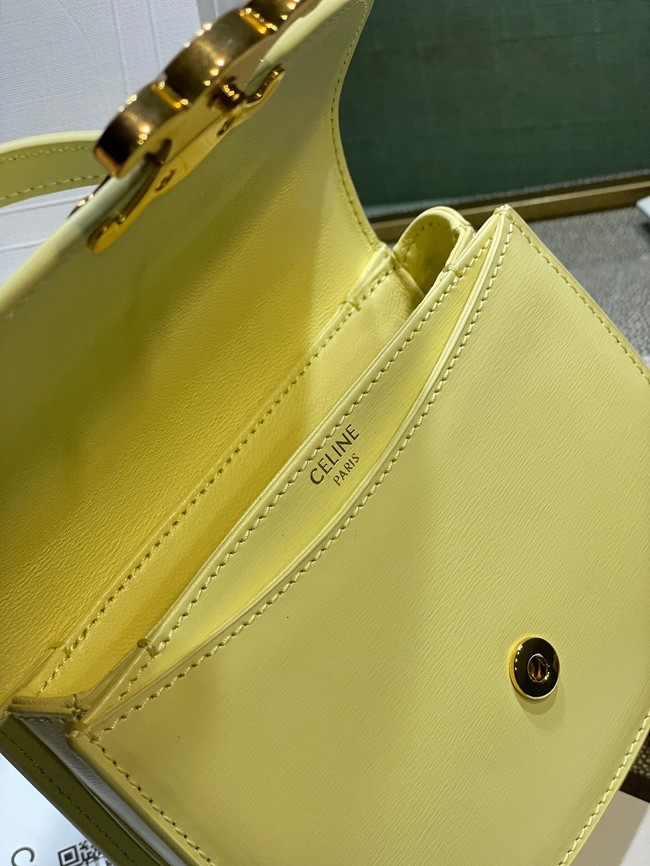 Celine TEEN BESACE TRIOMPHE IN SHINY CALFSKIN 110412 yellow