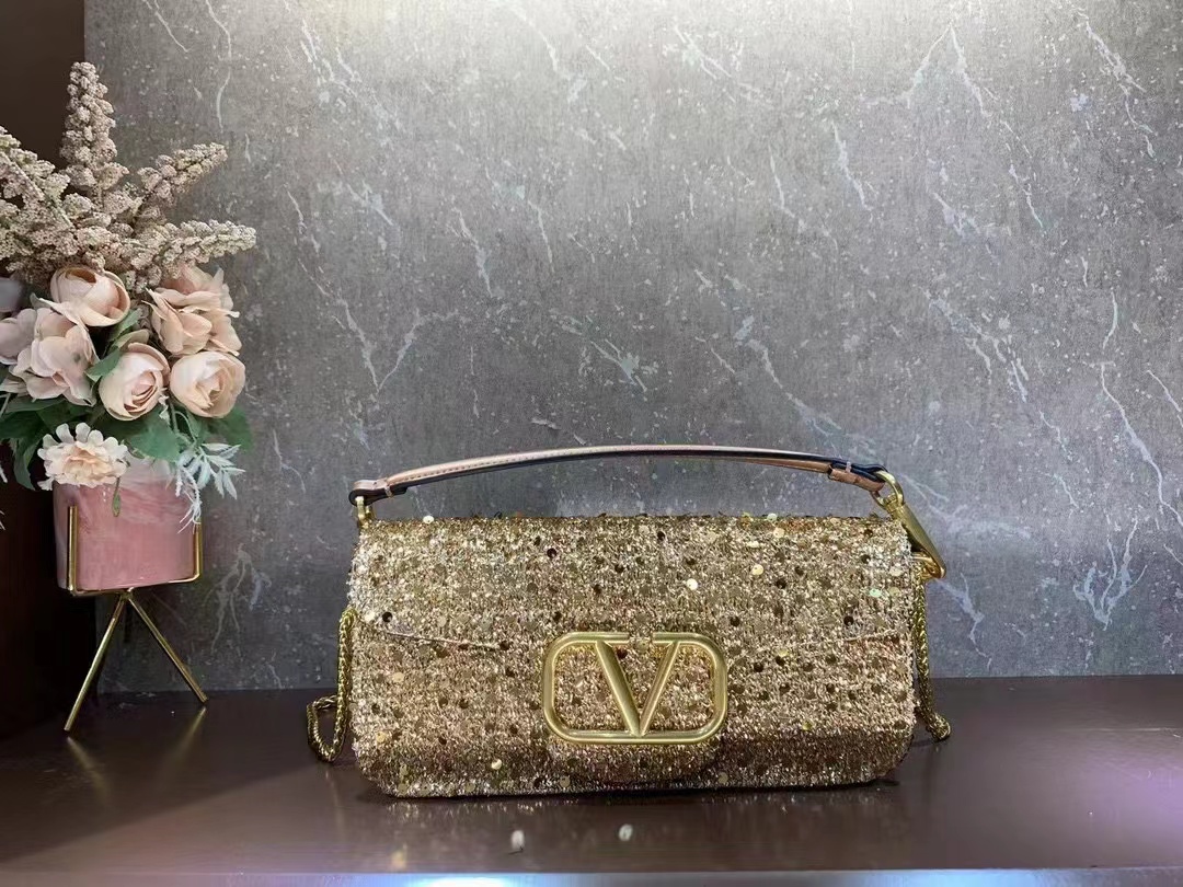 VALENTINO LOCO Imitation crystal handbag 0K30-8