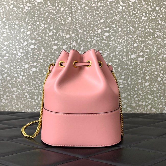 VALENTINO VLOGO SIGNATURE Lambskin Mini Bucket Bag FI16 pink