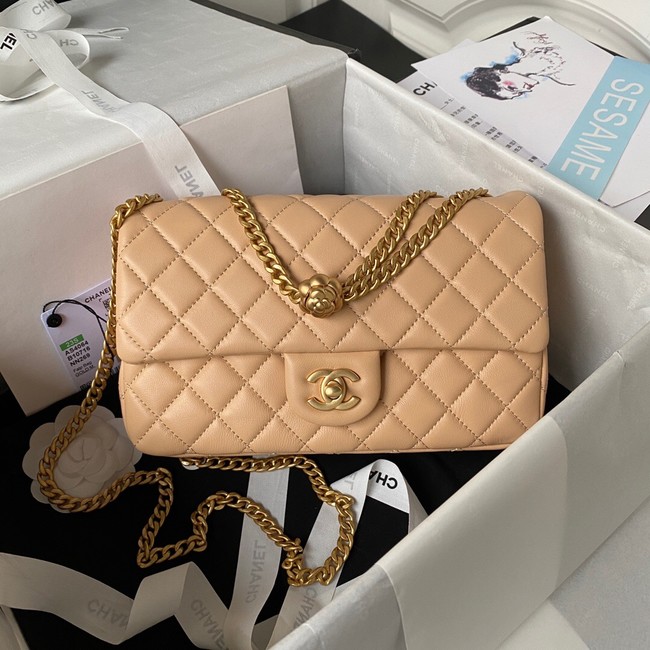 Chanel SMALL FLAP BAG AS4064 apricot