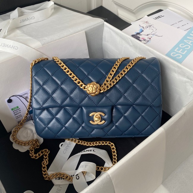 Chanel SMALL FLAP BAG AS4064 dark blue