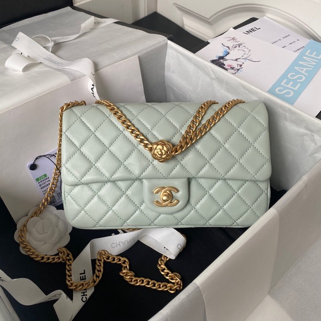 Chanel SMALL FLAP BAG AS4064 light blue