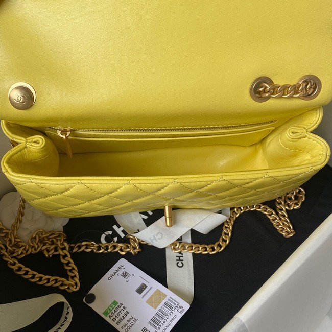 Chanel SMALL FLAP BAG AS4064 yellow