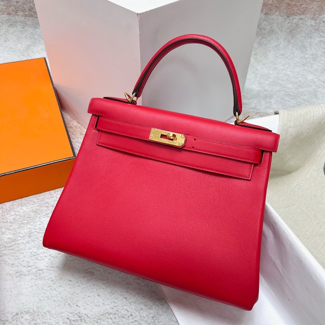 Hermes BOX Leather KL28 red