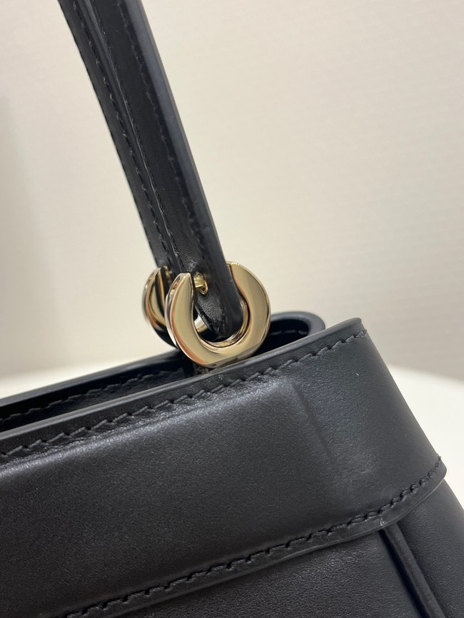 SMALL DIOR KEY BAG Black Box Calfskin M1844O