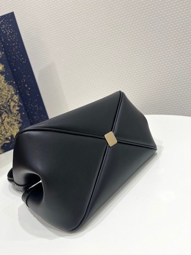 SMALL DIOR KEY BAG Black Box Calfskin M1844O