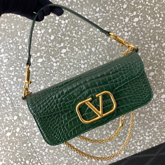 VALENTINO GARAVANI Loco Calf leather bag 2A0K30 green