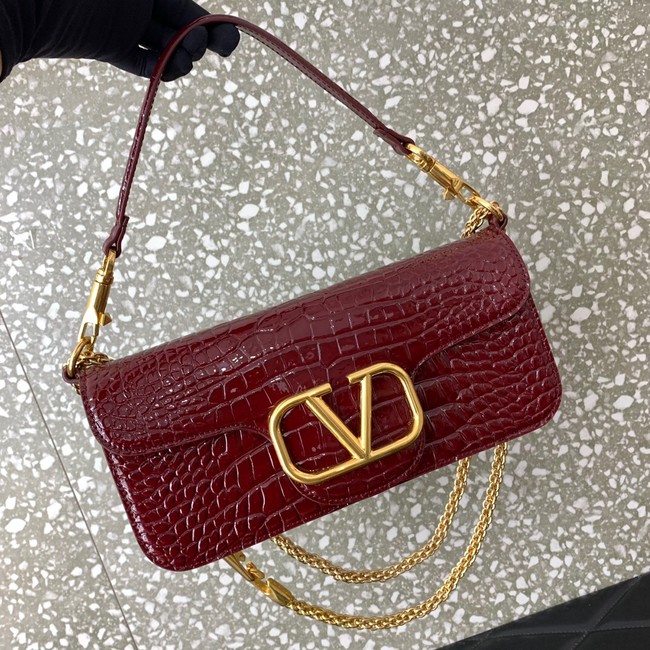 VALENTINO GARAVANI Loco Calf leather bag 2A0K30 wine