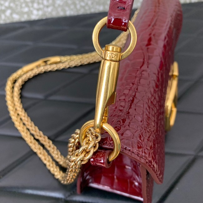 VALENTINO GARAVANI Loco Calf leather bag 2A0K30 wine