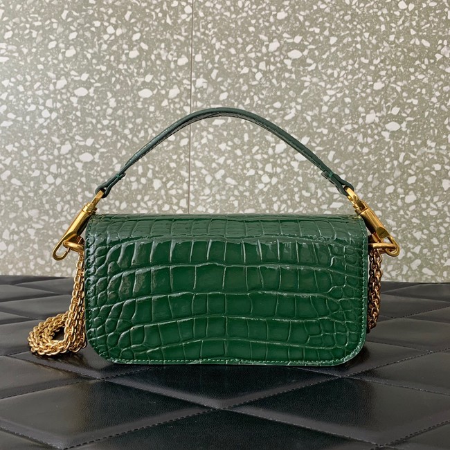 VALENTINO GARAVANI Loco Calf leather bag WA0K53 green