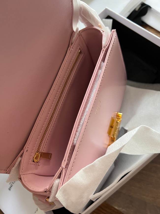 Celine TEEN TRIOMPHE BAG IN SHINY CALFSKIN LIMESTONE 188423 pink