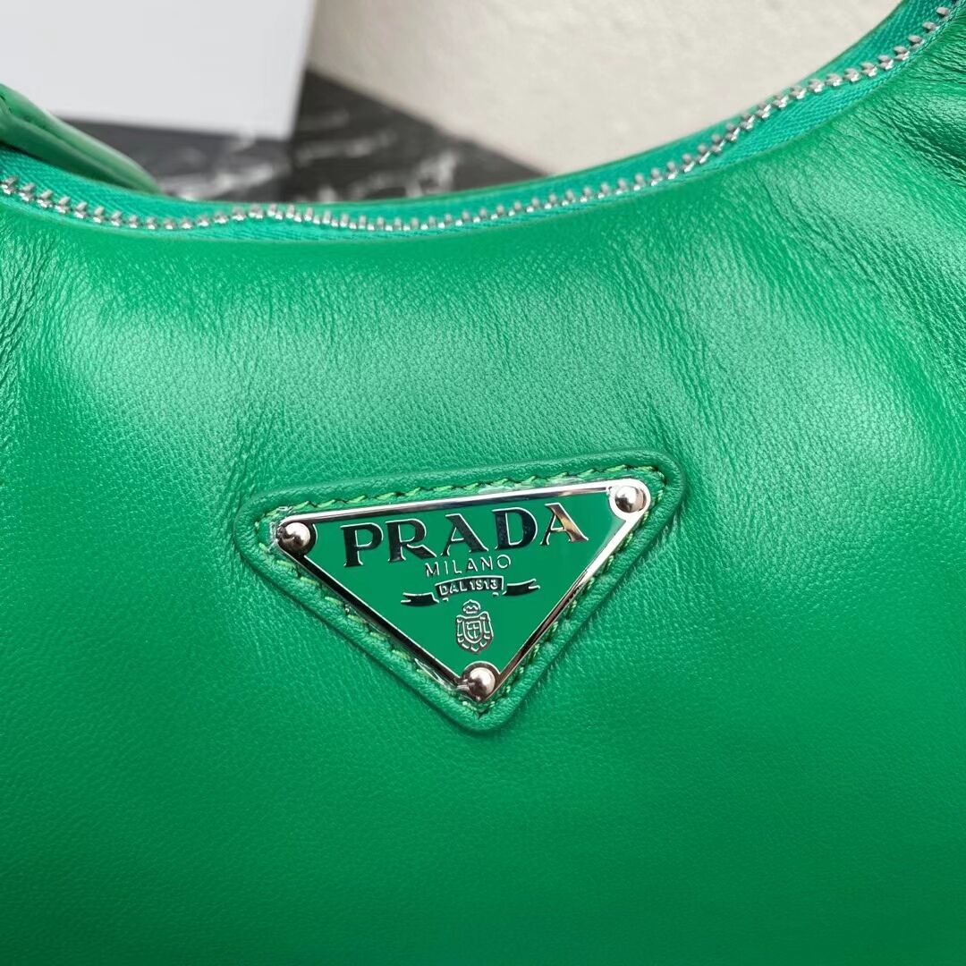 Prada Soft padded nappa leather mini-bag 1BA384 green