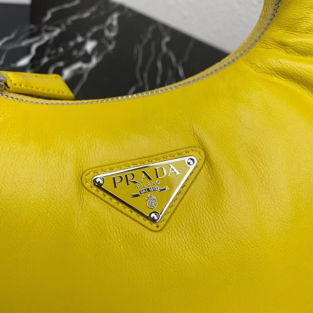 Prada Soft padded nappa leather mini-bag 1BA384 yellow