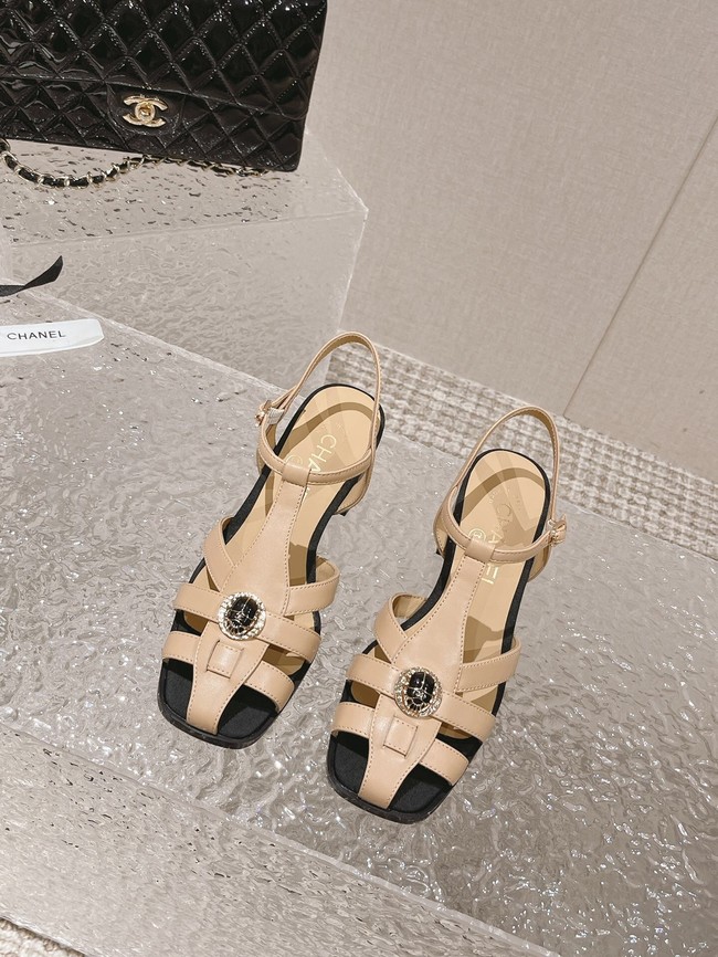 Chanel sandal heel height 5.5CM 93350-2