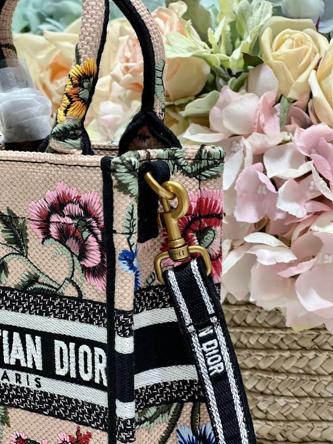 MINI DIOR BOOK TOTE PHONE BAG Embroidery S5555CES-4