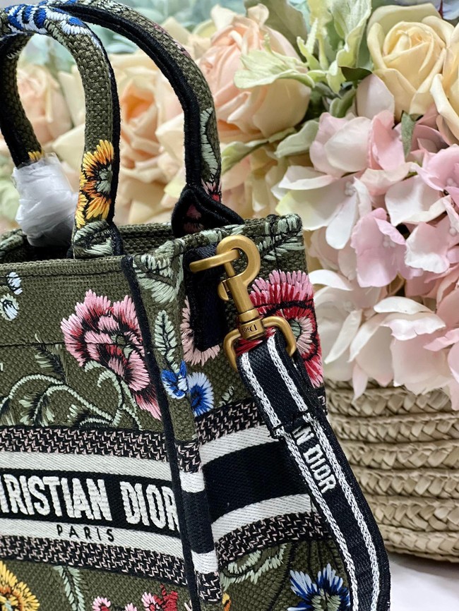 MINI DIOR BOOK TOTE PHONE BAG Embroidery S5555CES-5