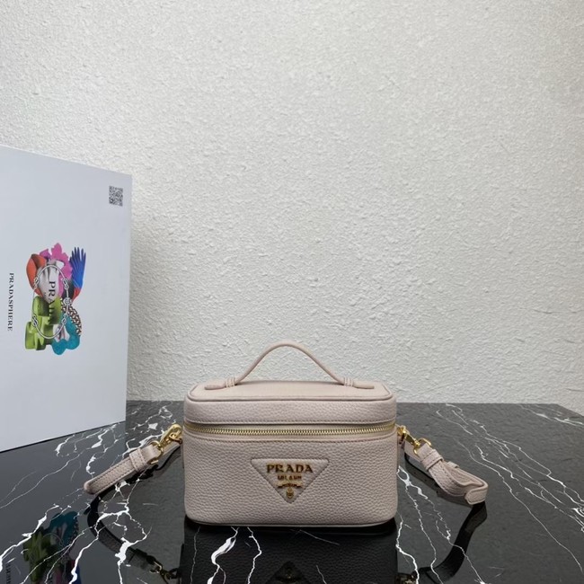 Prada Leather mini-bag 1BH202 Sand Beige