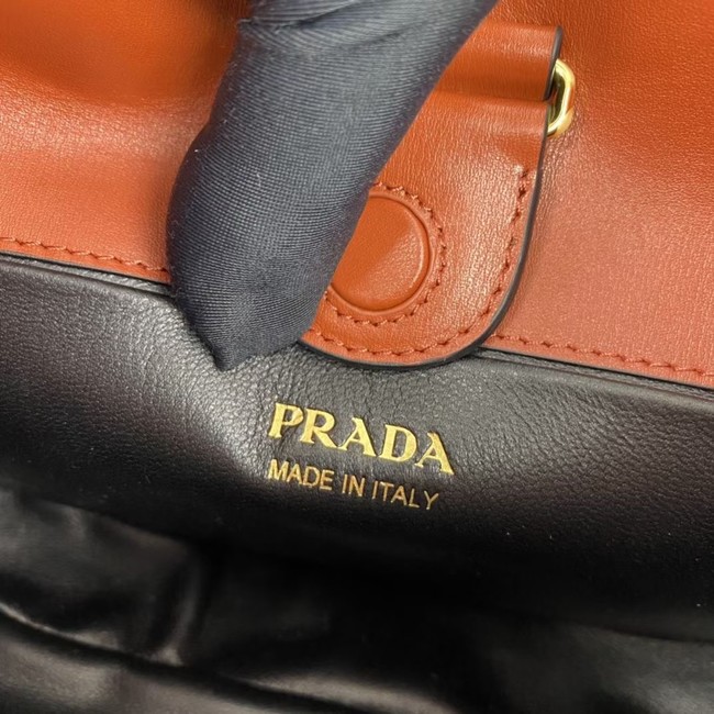 Prada Leather shoulder bag 1BC179 brown