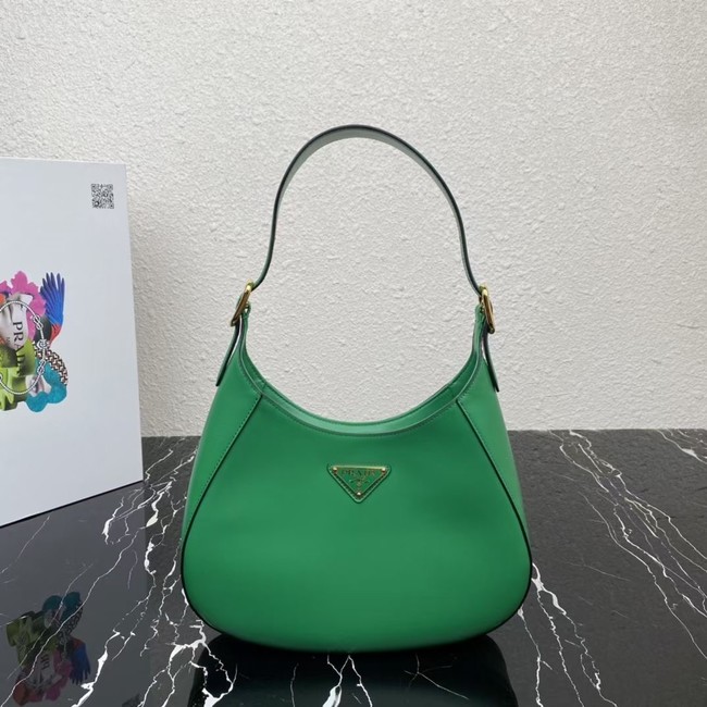 Prada Leather shoulder bag 1BC179 green