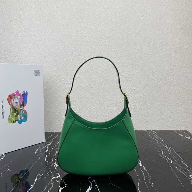 Prada Leather shoulder bag 1BC179 green