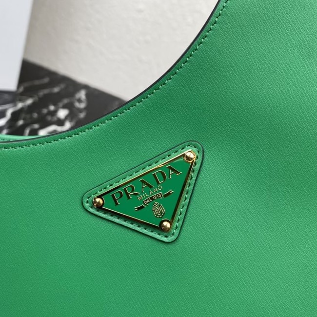 Prada Leather shoulder bag 1BC179 green