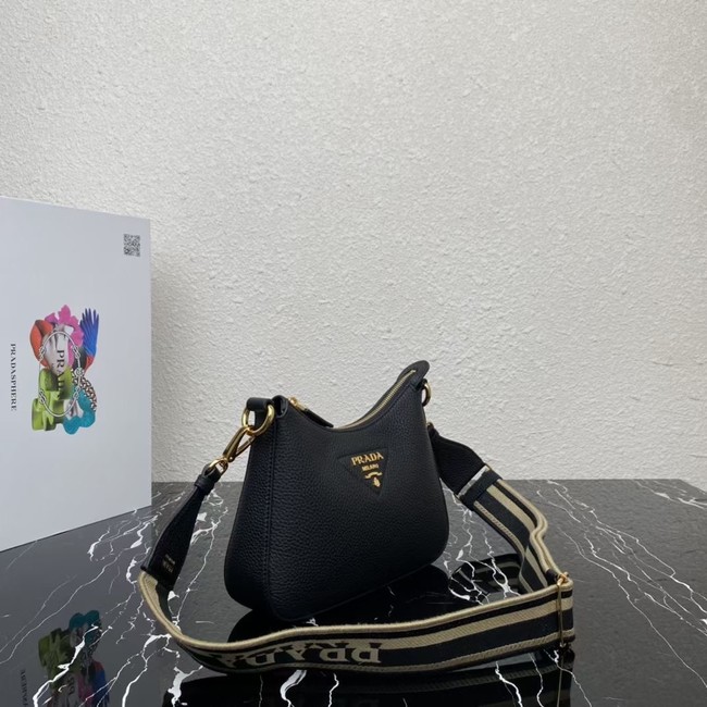 Prada Leather shoulder bag 1BH193 black