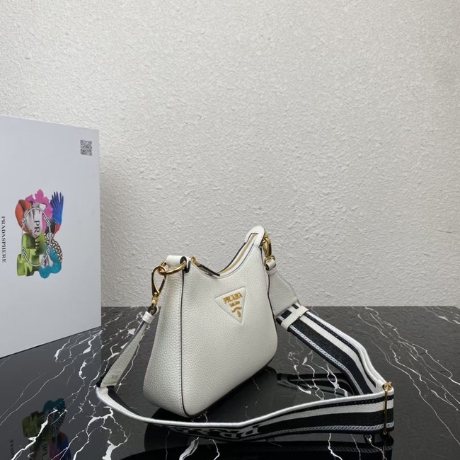 Prada Leather shoulder bag 1BH193 white