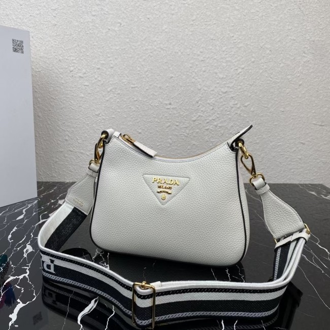 Prada Leather shoulder bag 1BH193 white