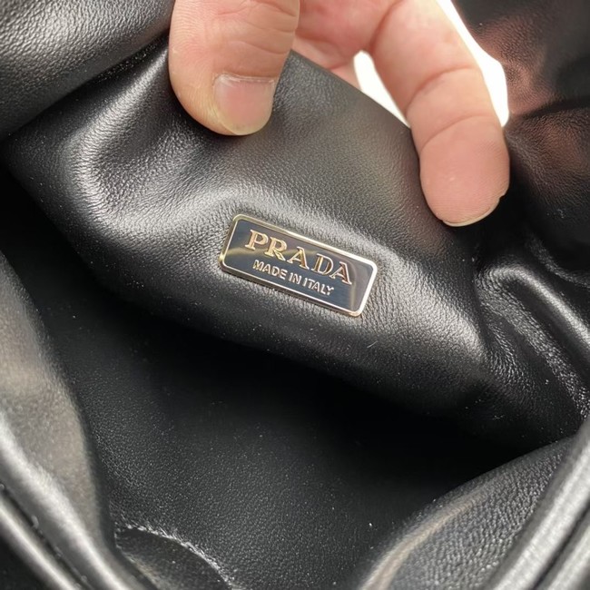 Prada Medium padded Soft nappa leather bag 1BG413 black 