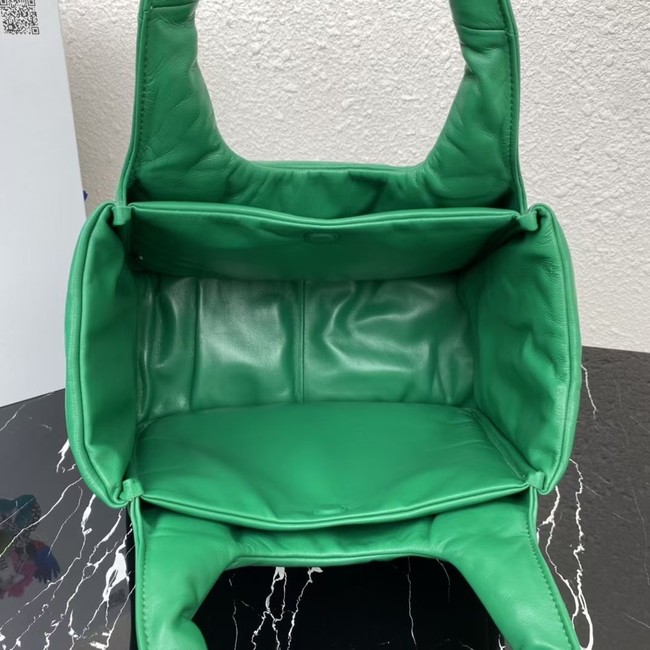 Prada Medium padded Soft nappa leather bag 1BG413 green