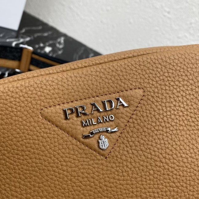 Prada Leather shoulder bag 1BH192 Caramel