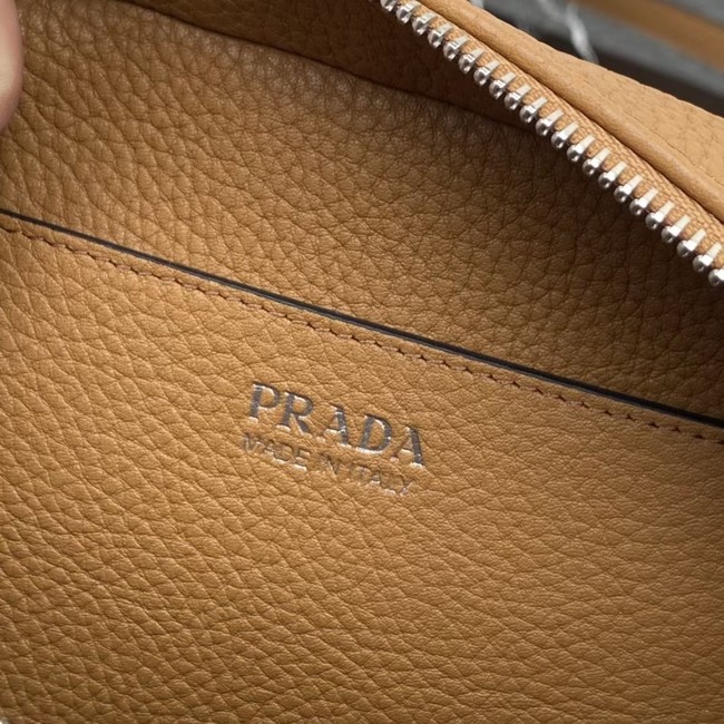 Prada Leather shoulder bag 1BH192 Caramel