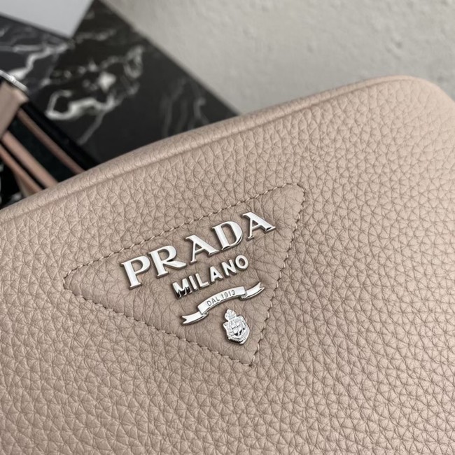 Prada Leather shoulder bag 1BH192 light gray