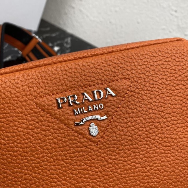 Prada Leather shoulder bag 1BH192 orange