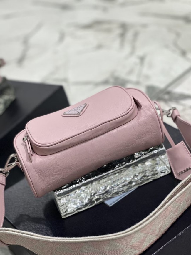 Prada Leather shoulder bag 1BH98 pink