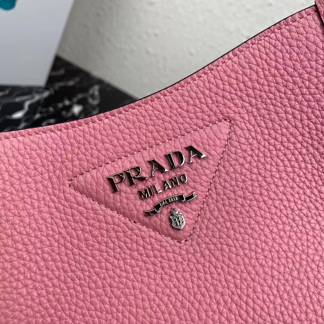 Prada Leather mini shoulder bag 1BH191 pink