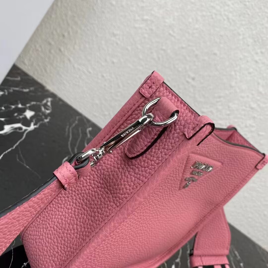 Prada Leather mini shoulder bag 1BH191 pink